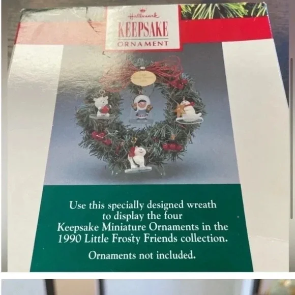 Hallmark keepsake ornament little frosty friends memory wreath. Stand. In box - Picture 3 of 5
